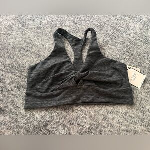 Victoria's Secret Gray Twist-Front Performance Sports Bra Large